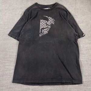 Thor Motocross T-Shirt Mens XL Black Good Graphic Logo Faded Made in USA